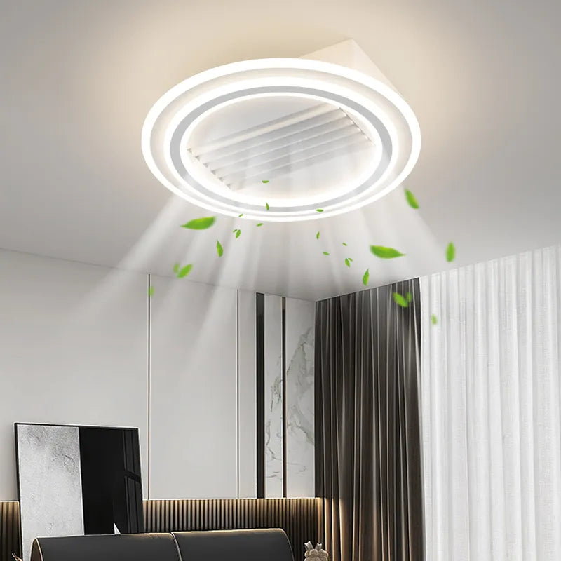 Modern Bladeless Ceiling Fan With Lights