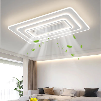 Modern Bladeless Ceiling Fan With Lights