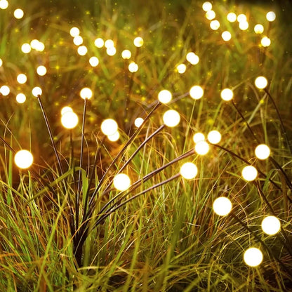 8 LED Solar Waterproof Firefly Vibrant Lights