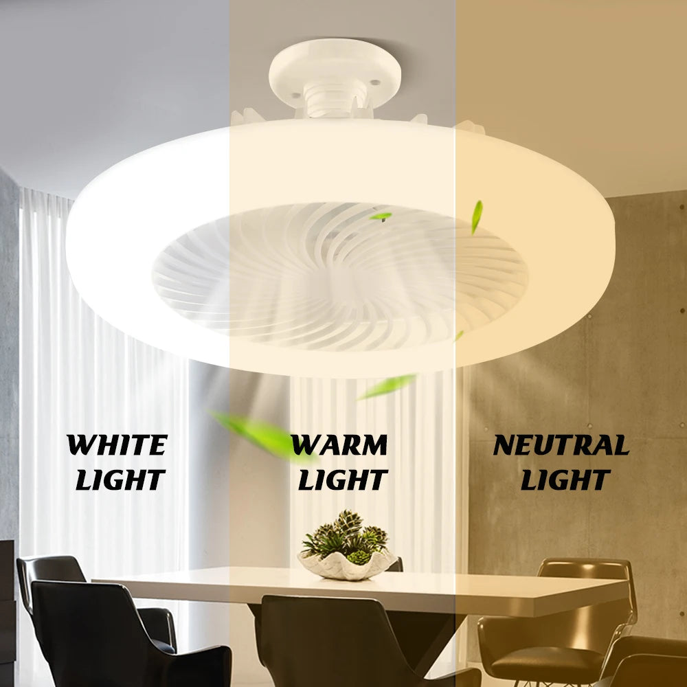 Smart Ceiling Fans With Remote Control and LED Lamp